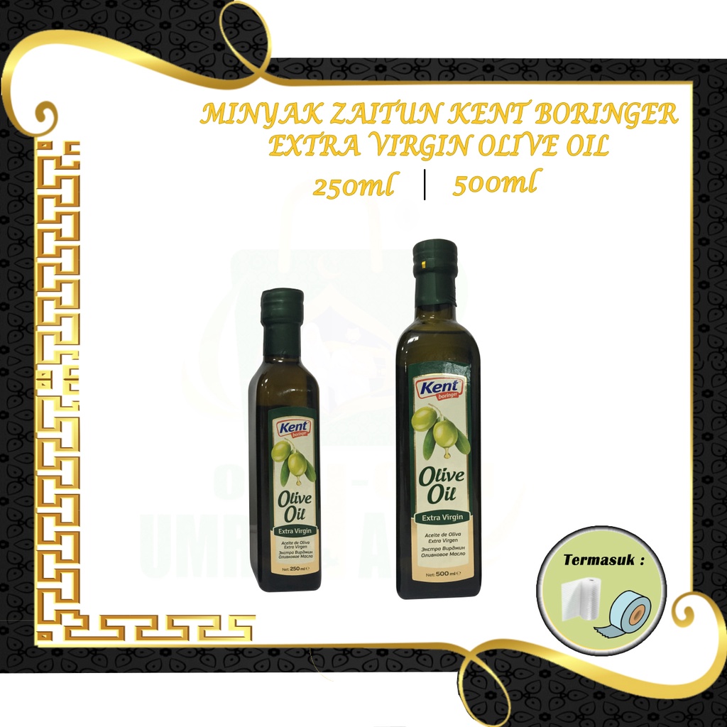 

Minyak Zaitun Kent Boringer Extra Virgin Olive Oil - Ukuran Sedang