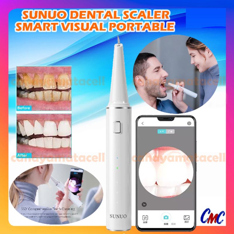 Sunuo T12 Pro Dr. Bei Dental Scaler Smart Visual Pembersih Karang Gigi Tartar Ultrasonic Scaller