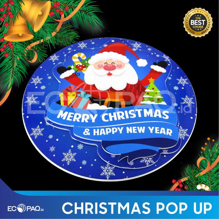 Hiasan Natal - Aksesoris Natal - Hiasan Pintu Christmas - Biru-HPB1