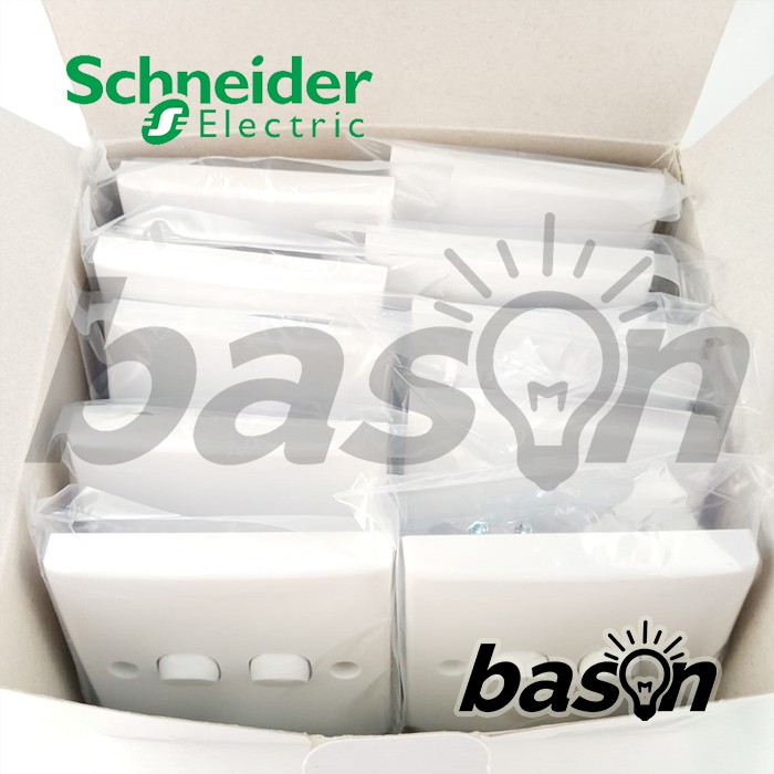 SCHNEIDER Classic 2 Gang 1 Way Switch - Clipsal - Saklar Double