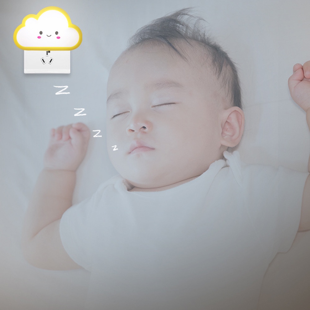 (Cod Tangding) Lampu Malam Led Bentuk Awan Hemat Energi Untuk Kamar Bayi