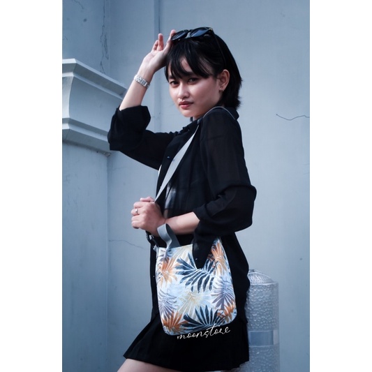 SLINGBAG KANVAS MINI HANDBAG KANVAS  TAS SELEMPANG KANVAS