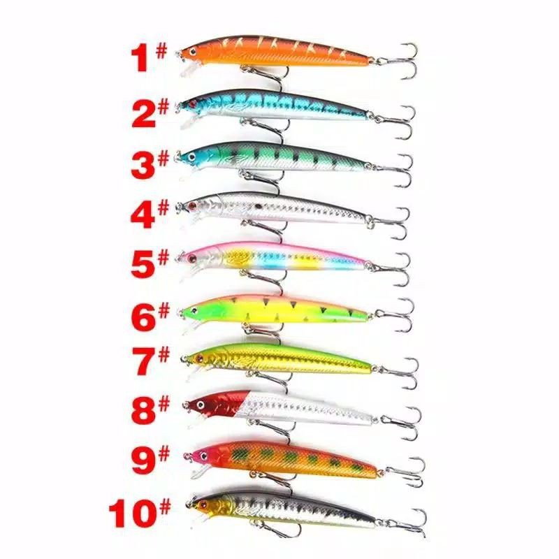 Umpan Pancing Bentuk Ikan Lure Minnow Sinking
