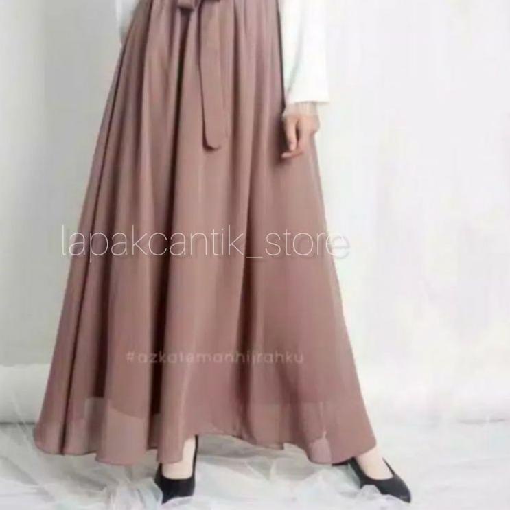 Lebih Untung ROK SIFON CERUTI ROK PANJANG ROK CERUTY ROK WANITA ROK CHIFFON   ROK CEWEK ROK CERUTI F