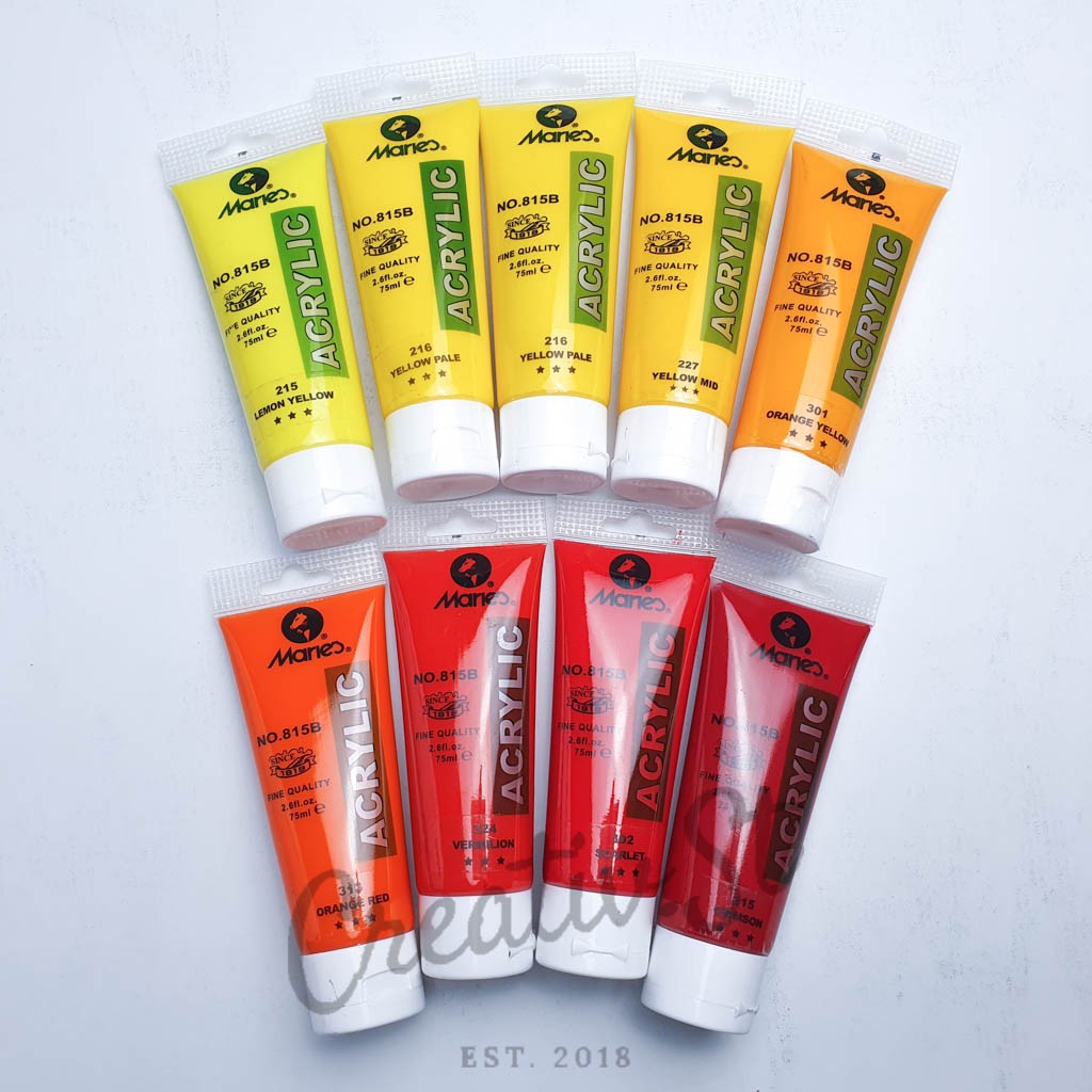 

MARIES Cat Acrylic 75 Ml Paint Acrylic Colour Part 1 Cat Akrilik Lukis