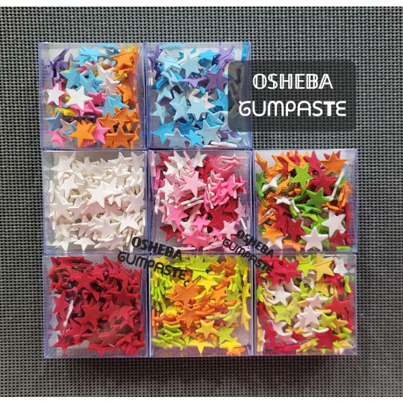 

osheba gumpaste spinkle star / bintang
