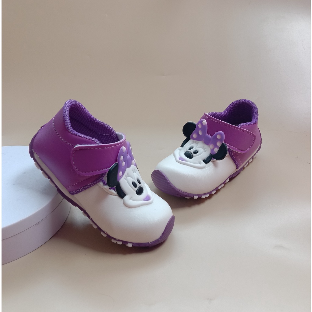 Sepatu anak bunyi bayi perempuan usia 1-3 tahun/sepatu balita murah-mickey2