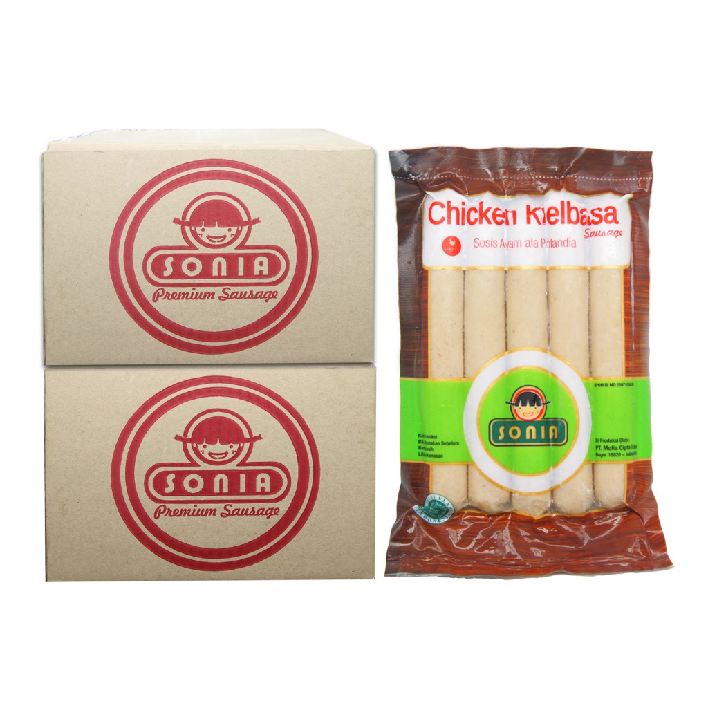 

BOX 5kg - Sosis SONIA Ayam - Chicken Kielbasa 23/65 (325gr)