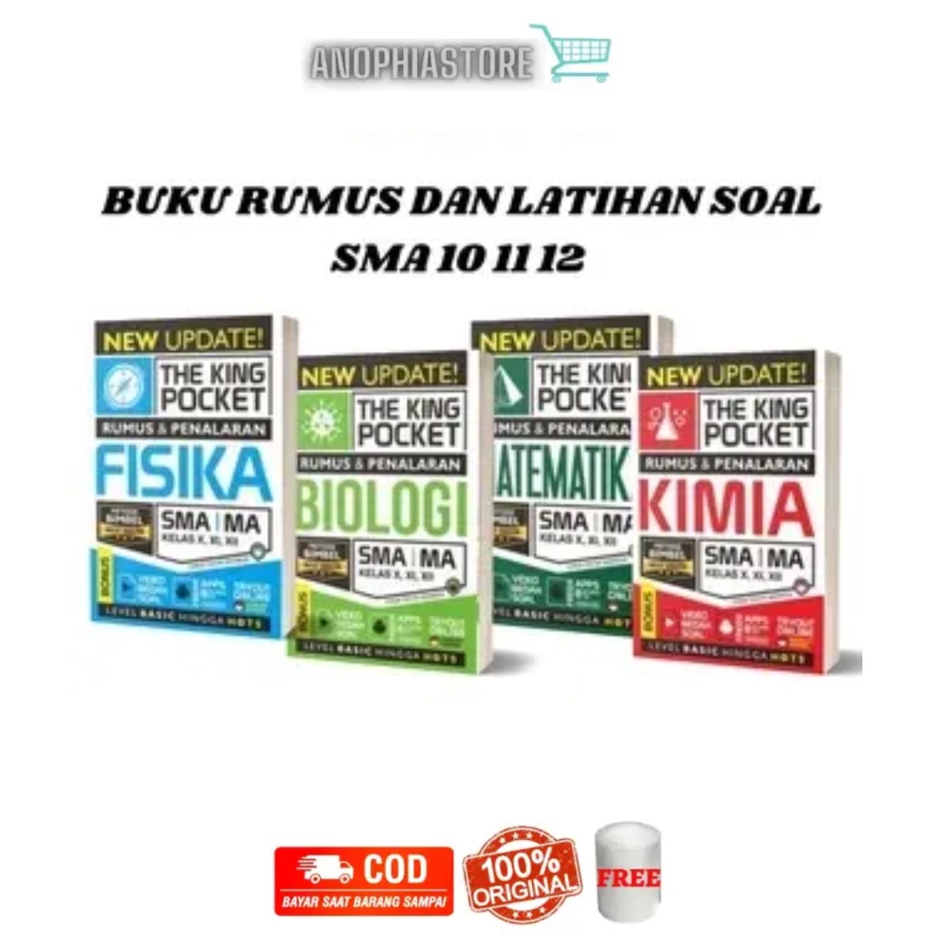 New Update The King Pocket MATEMATIKA FISIKA KIMIA BIOLOGI SMA