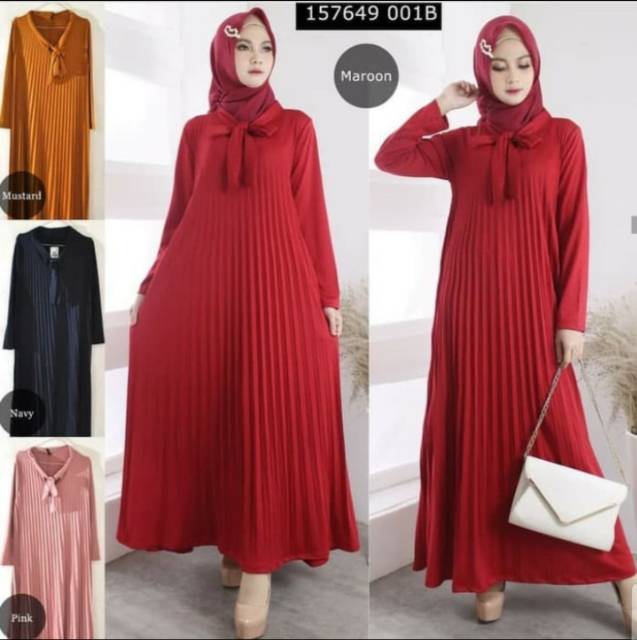 Gamis Plisket Dewasa Gamis Plisket Jumbo Gamis Plisket Busui