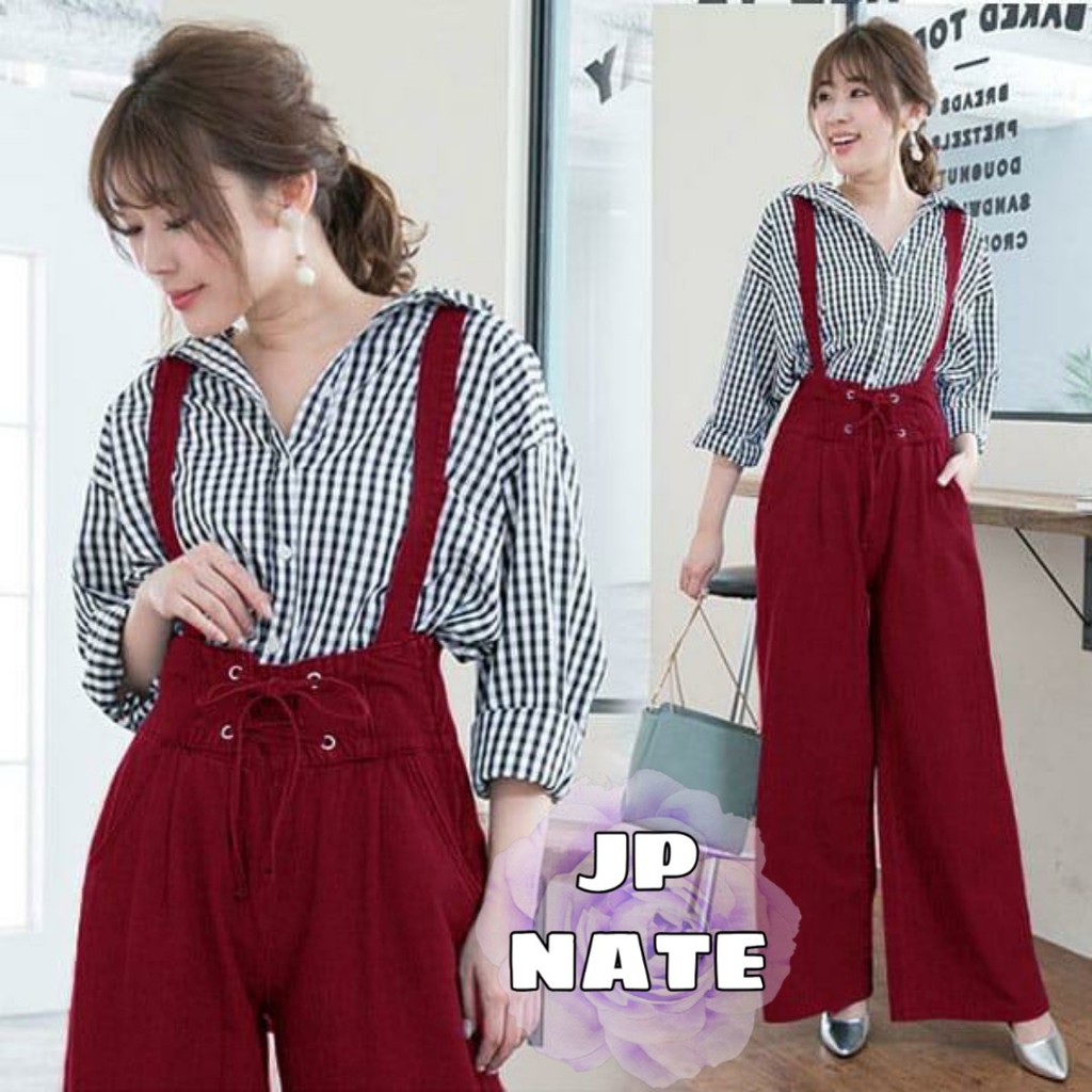 (BISA BAYAR DITEMPAT) SERNS Jumpsuit Mella | Jumpsuit Wanita | Baju Wanita | Setelan Wanita | Jumpsu