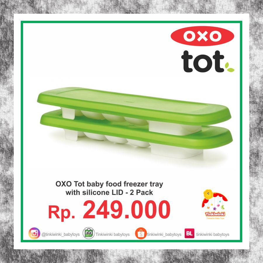 OXO Tot baby food freezer tray  with silicone LID - 2 Pack