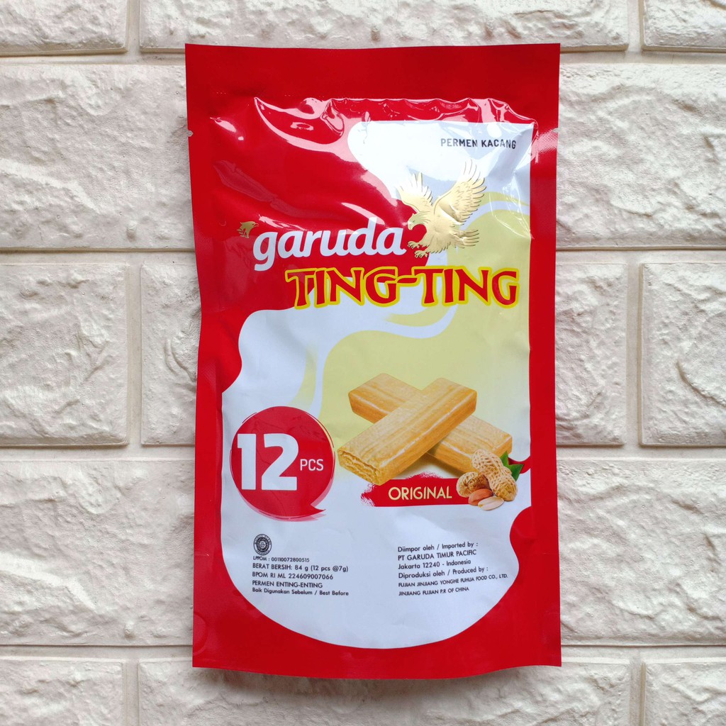 

Garuda Ting Ting Original 84gr Permen Kacang Enting Enting Snack Cemilan Makanan Ringan 84 gr g gram