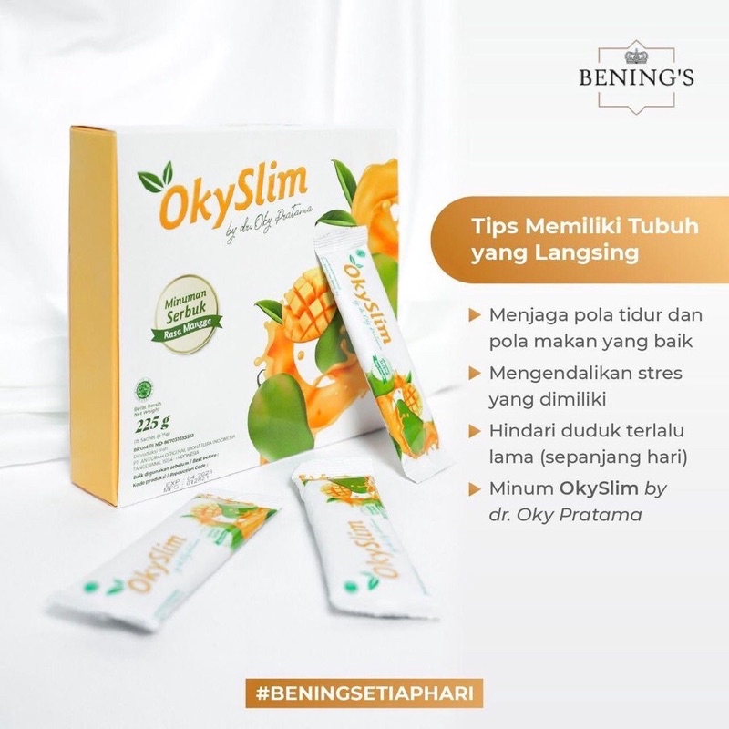 OKYSLIM MINUMAN PELANGSING TUBUH & MENURUNKAN BERAT BADAN By DR OKY PRATAMA BENINGS