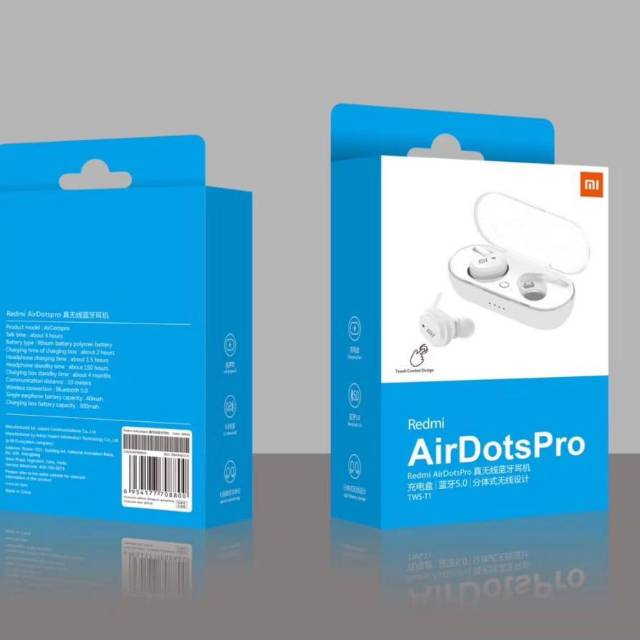 Earphone Bluetooth AirDots Pro Xiaomi Plus LED Headset TWS Wireless