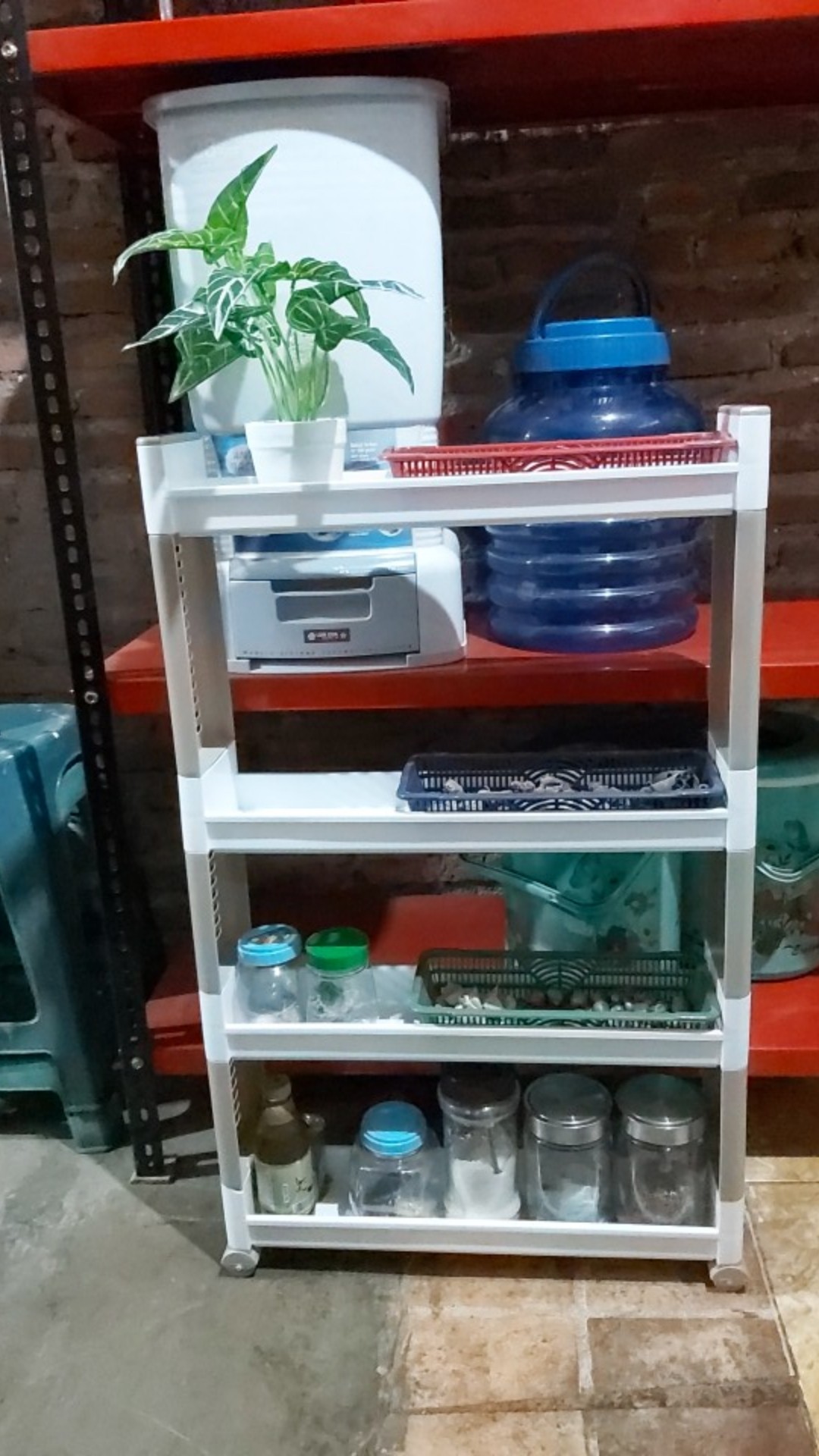 Krishome Slim Rack 4 Susun Serbaguna/rak Sudut/rak Nyempil 4 Tingkat