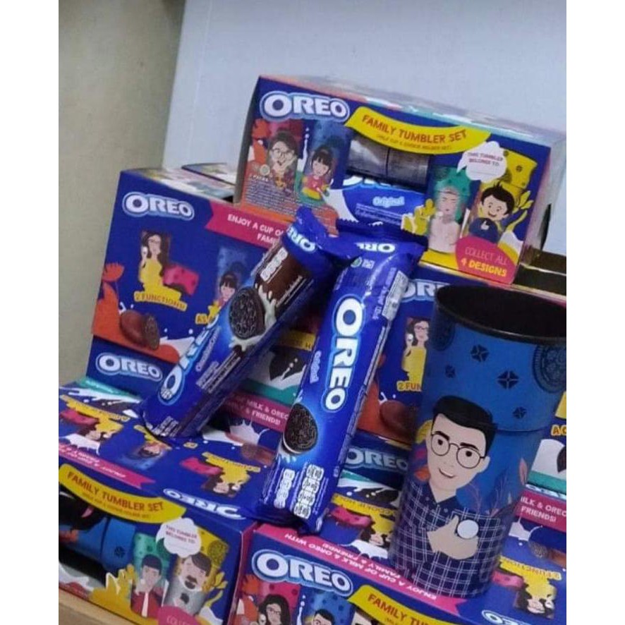 

1box terdiri dari biscuit oreo 2 + tumbler cantik