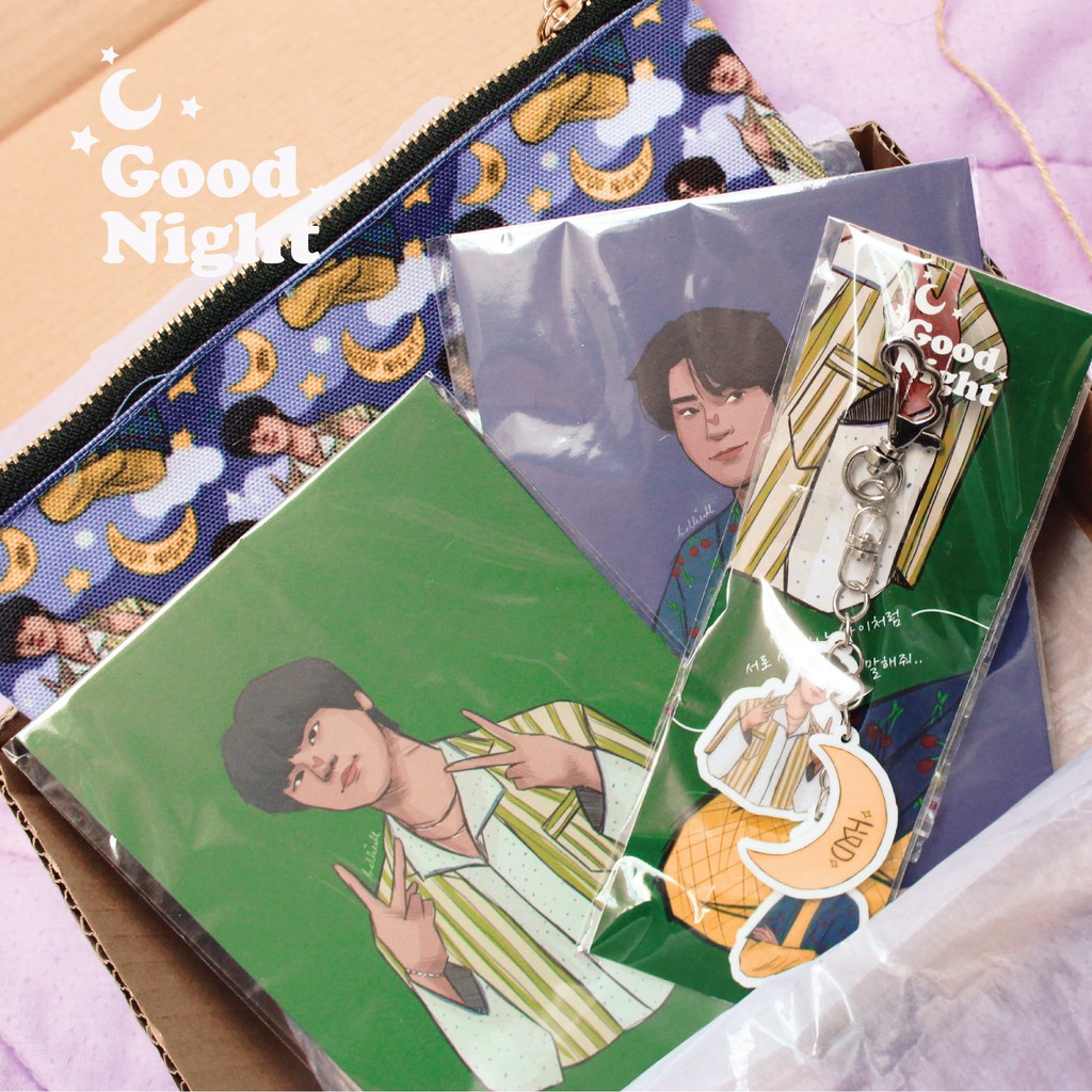 

H&D (Hangyul Dohyon) Good Night Set Pouch & Postcard