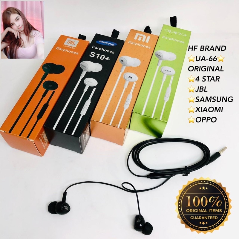 PROMO HANDSFRE BRAND NEW UA66 PUREBASS OPPO VIVO XIAOMI SAMSUNG J ORIGINAL TOP 5 STAR