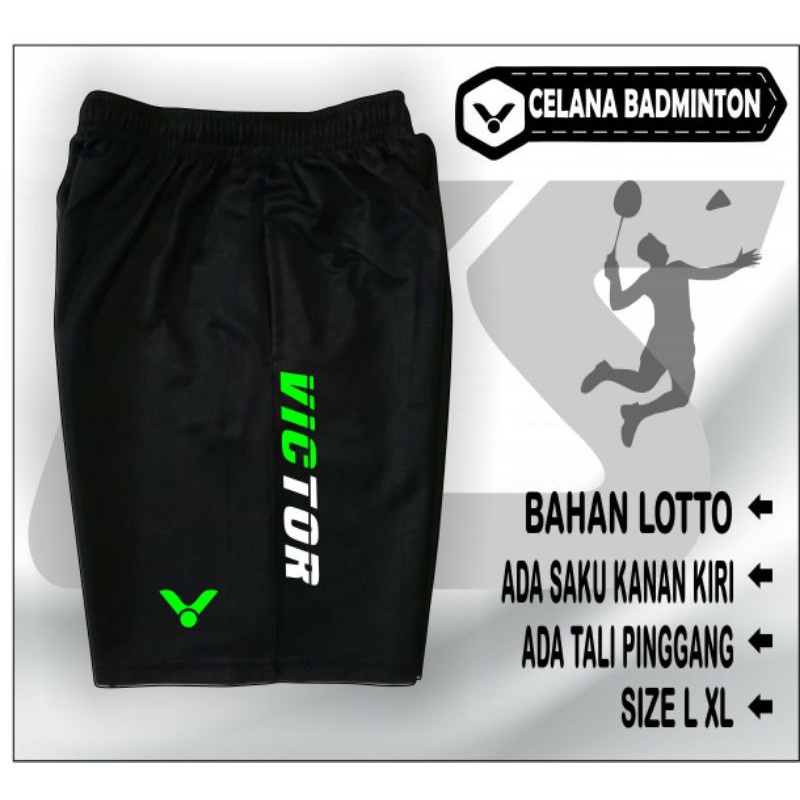Celana Vic tor Badminton pendek/Celana Olahraga bulutangkis pendek keren murah