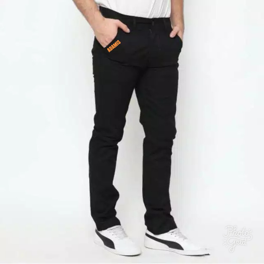 CELANA chino Panjang Pria Formal Bahan Katun Melar meral Slimfit