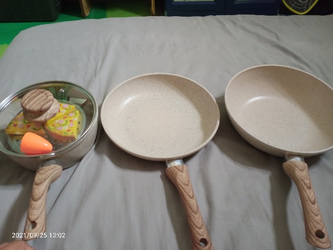 Gohappy Panci Swiss Granite Stone Isi 5 Piece | Premium Cookware Set | Ghs05