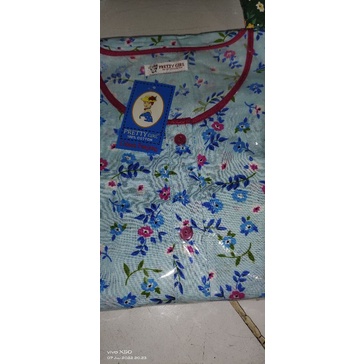 Piyama Cp set celana panjang Katun Motif Bunga Pretty girl-KODE 27A