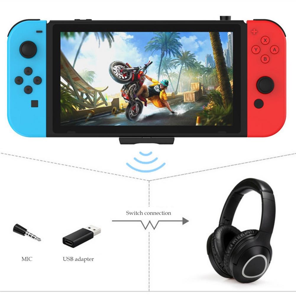 USB Dongle Audio Bluetooth 5.0 Transmitter Adapter for Nintendo Switch - BLS-TX20 - Black