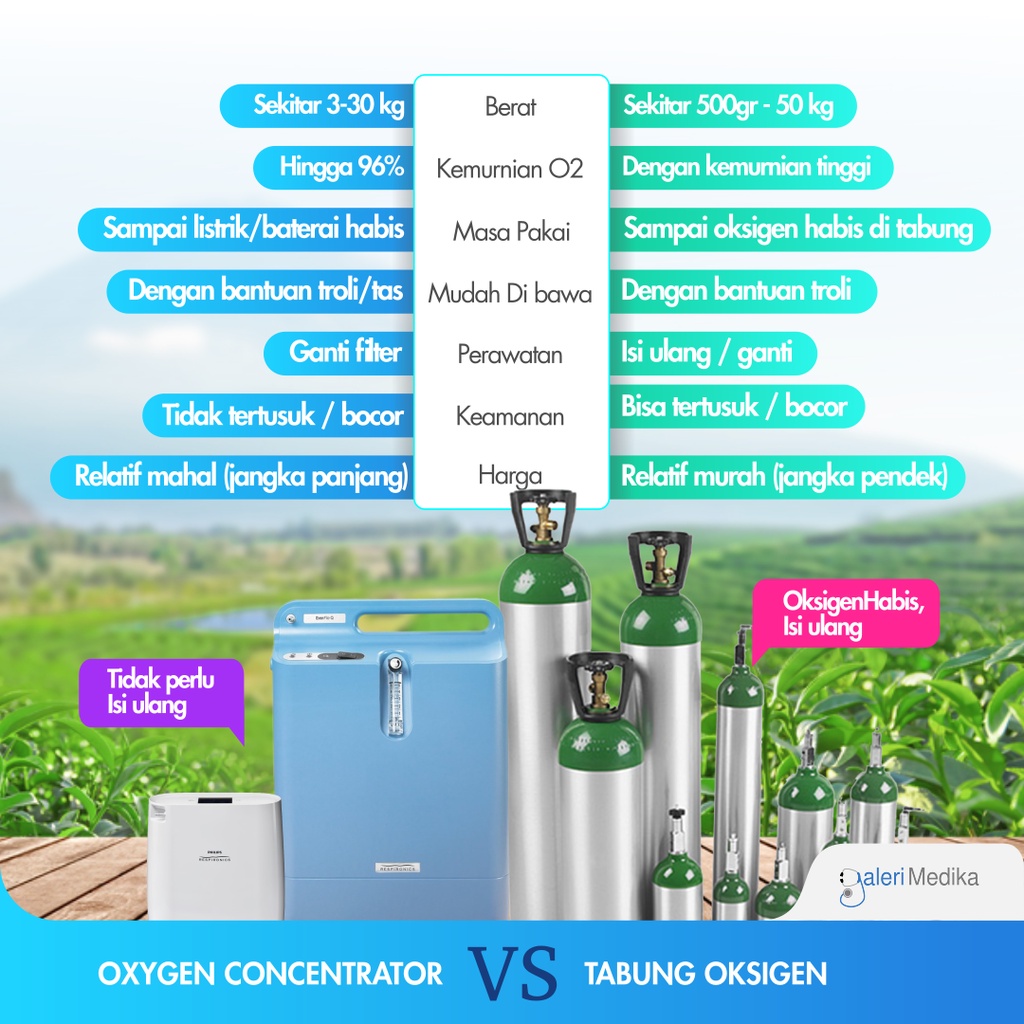 Philips EverFlo Home Oxygen Concentrator - Mesin Penghasil Oksigen