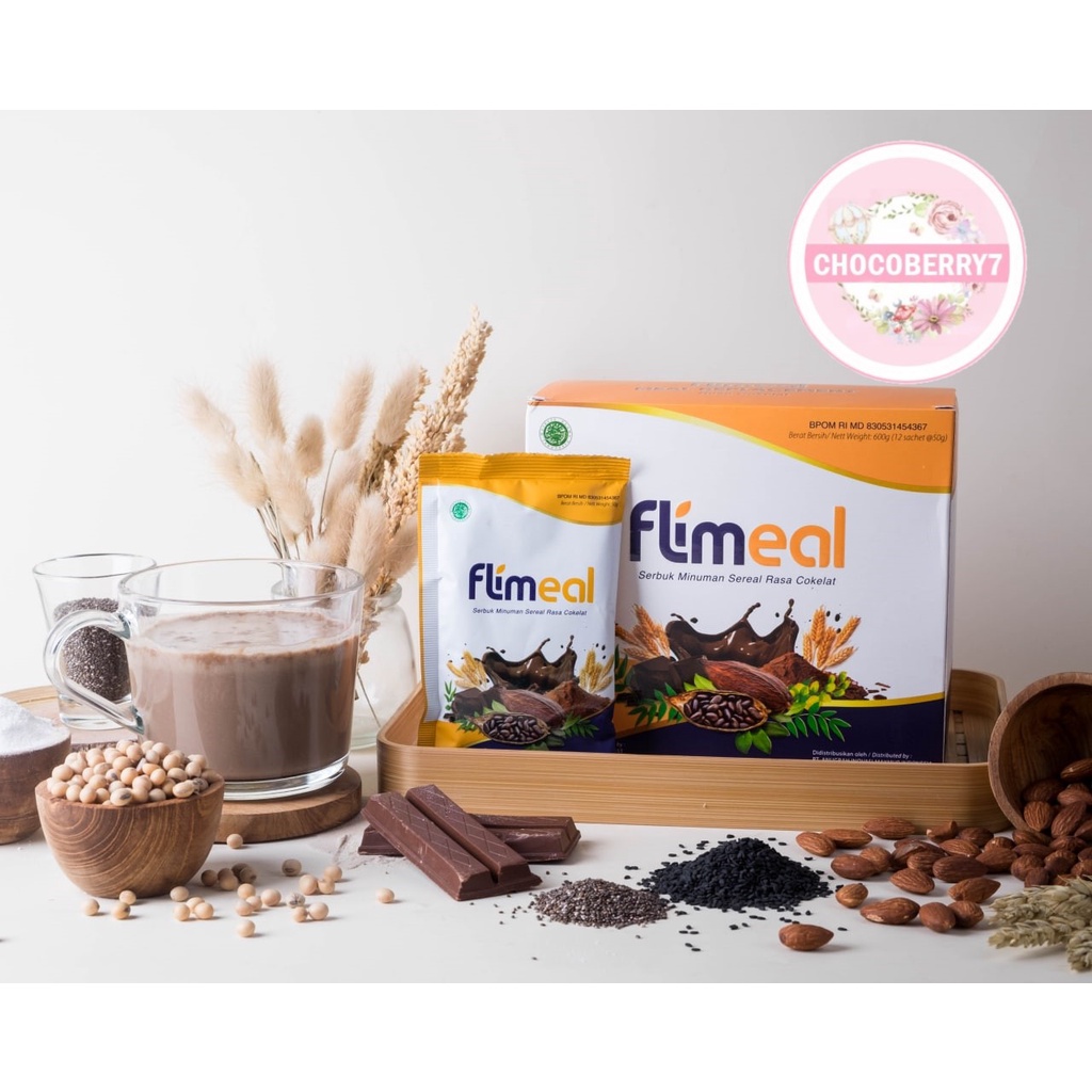 Flimeal Meal Replacement by Flimty Beli 2 Box Free Shaker