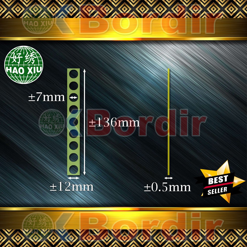 

karet bening tipis 0.5mm - untuk mesin bordir komputer