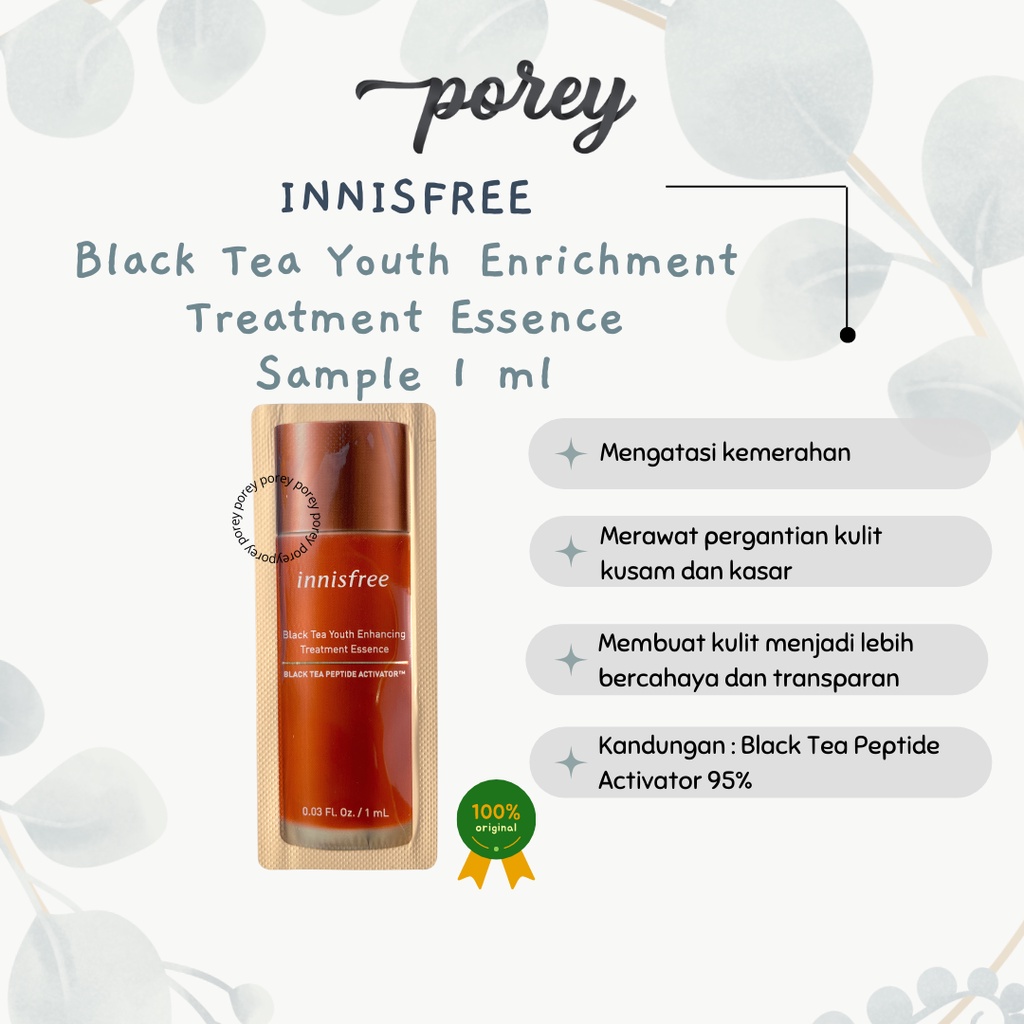 Jual INNISFREE Black Tea Treatment Essence Sample 1ml Sampel 1 ml