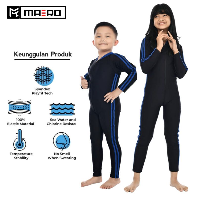 BAJU RENANG ANAK SELAM /BAJU RENANG PANJANG /BAJU RENANG ANAK PEREMPUAN / BAJU RENANG  ANAK LAKI-LAK
