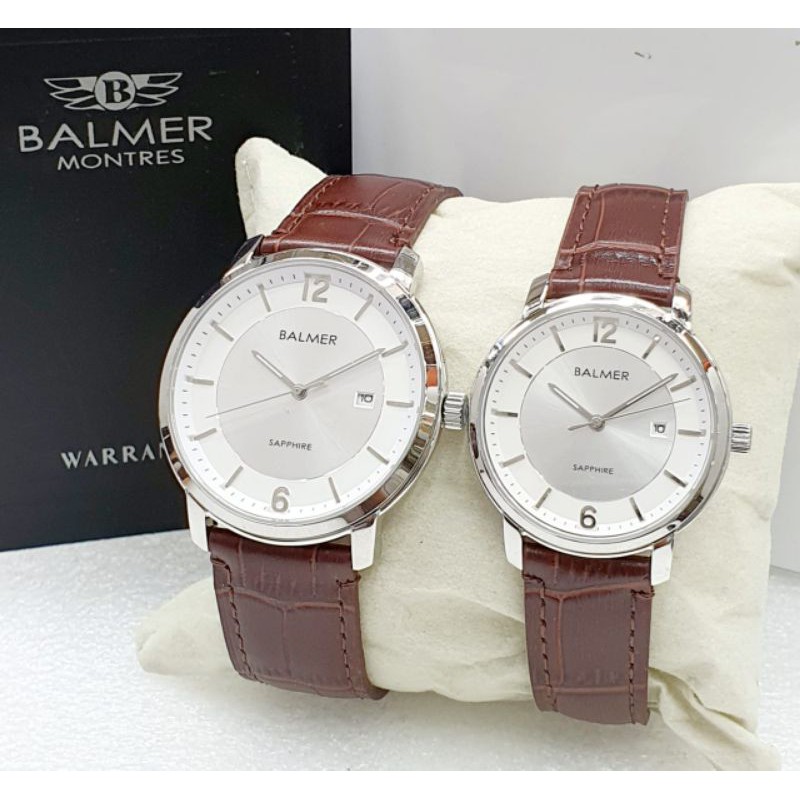 JAM TANGAN BALMER 8124 TGL KULIT ORIGINAL