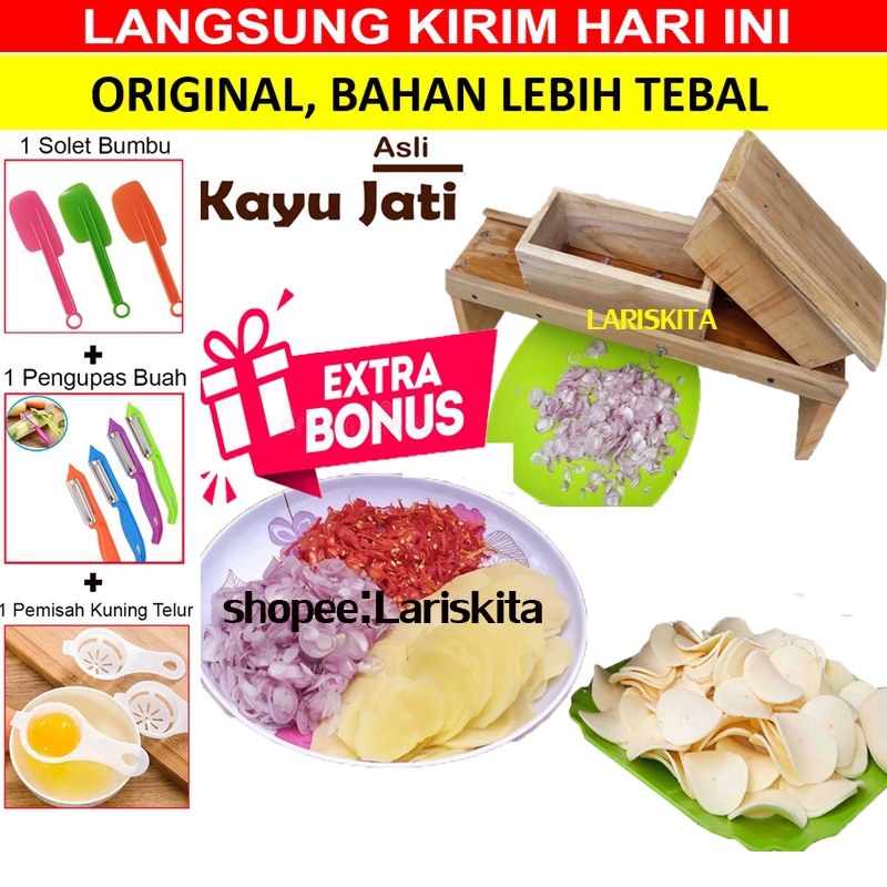 PROMO BANYAK BONUS !!  pengiris bawang pemotong bawang iris bawang pengiris keripik