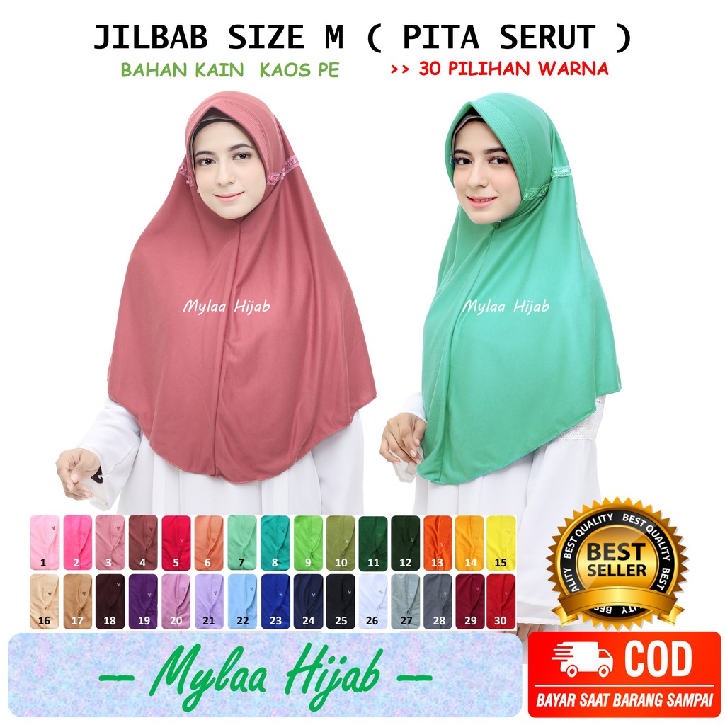 Jilbab Hijab Bergo Kerudung instan Size M atau anak Jilbab Hijab Bergo Kerudung instan Size M atau anak