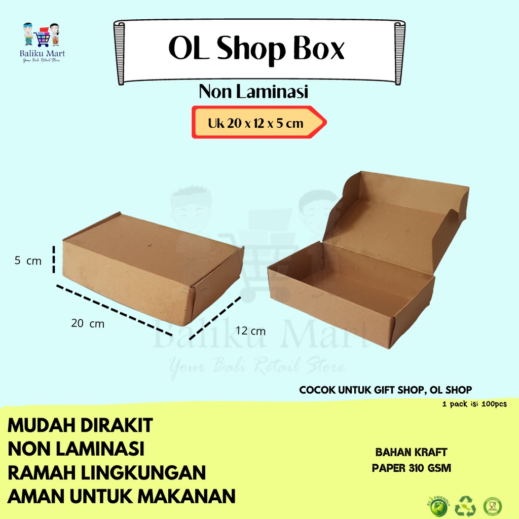 

Box Packaging B 14 (1 Pack isi 100pcs)
