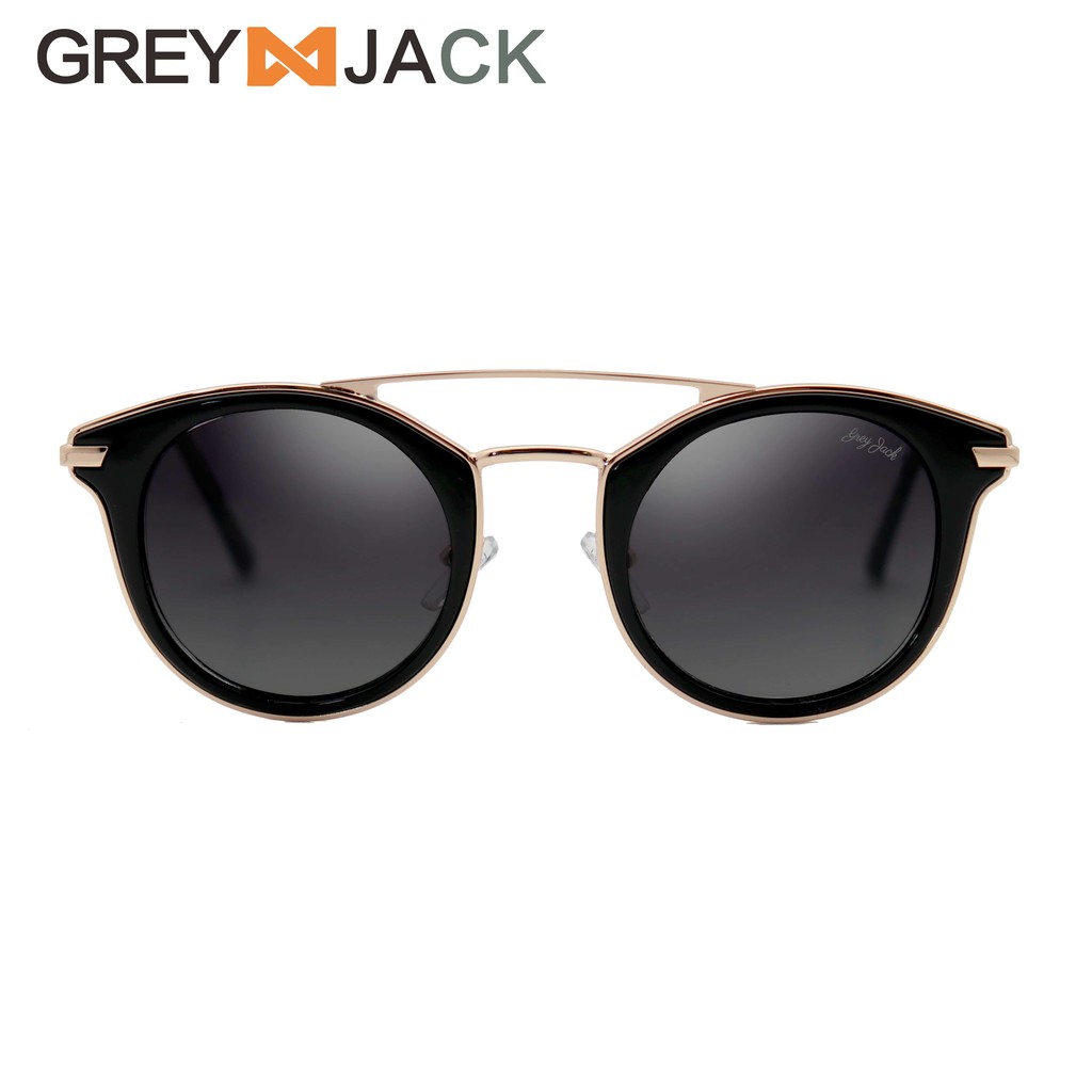 

Grey Jack Kacamata Hitam Retro bulat Wanita Sunglasses Polarized 1607