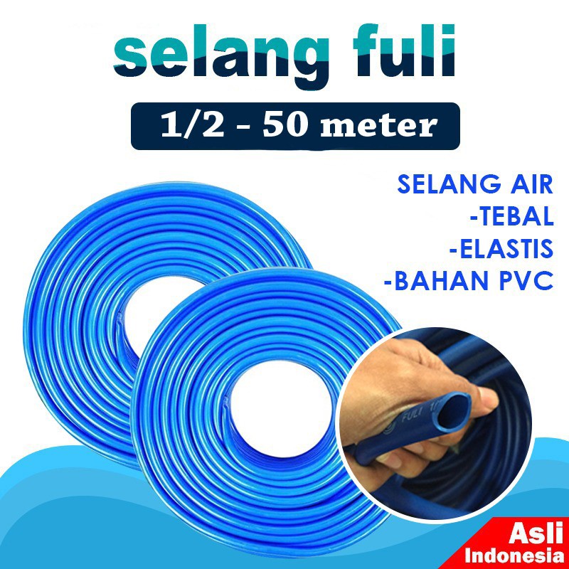 SELANG AIR ELASTIS 50 METER TEBAL / SELANG AIR ½” ELASTIS / SELANG TAMAN / SELANG DOP / SELANG CUCI