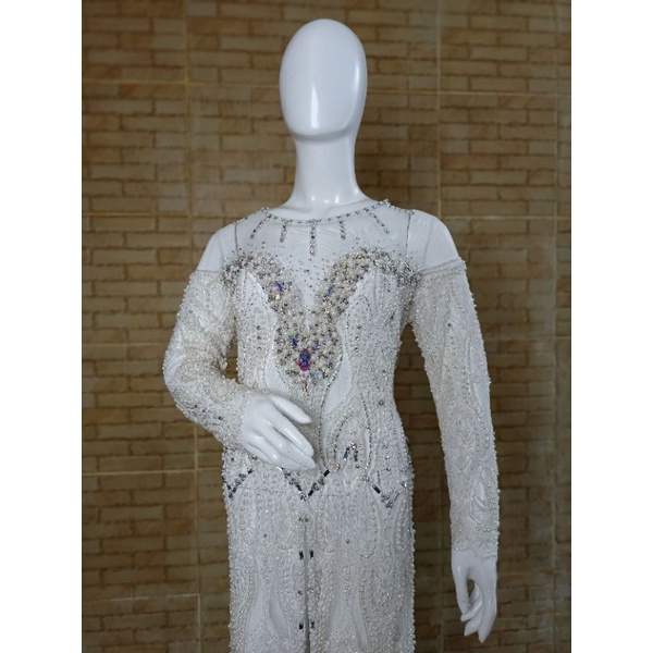kebaya akad full Payet Jepang