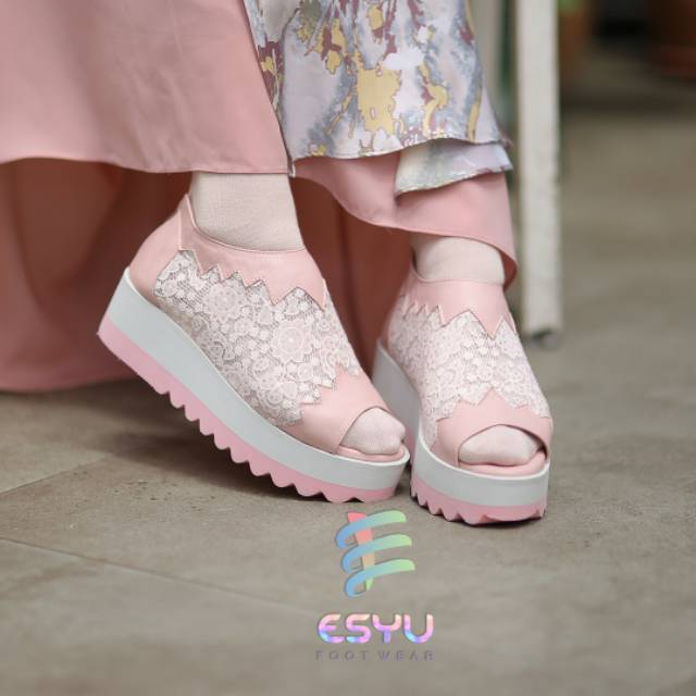 ORIGINAL ESYU FOOTWEAR | JASMINE SERIES | Sepatu Wedges Wanita