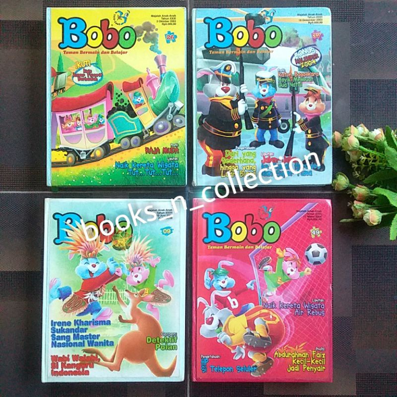 Bundel majalah bobo lawas tahun 2000an berat 1,5 kg