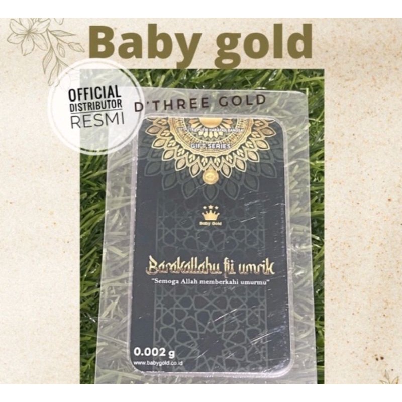 Baby Gold 0,002 Gram Barakallahu Emas minigold