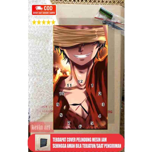 JAM DINDING BESAR ONEPICE UNIK KEREN LUFFY KARAKTER TERBARU PALING LARIS