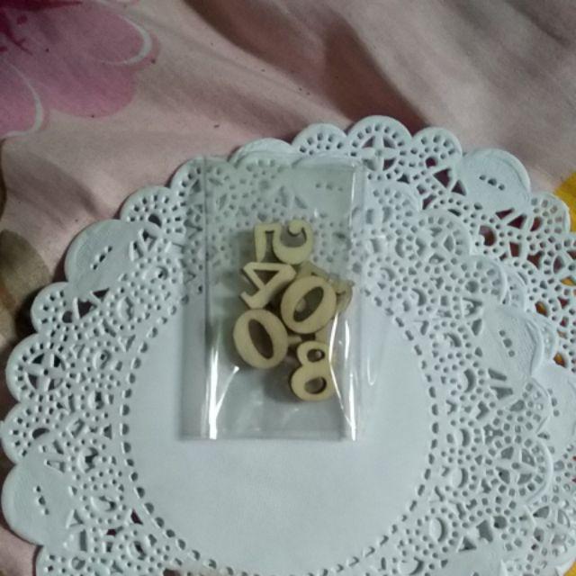 Angka Kayu Untuk Bahan Hiasan Mahar Dan Diy