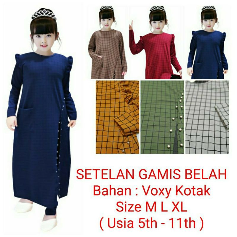 WK SETELAN GAMIS CELANA ANAK TANGGUNG MURAH GAMIS SYARI