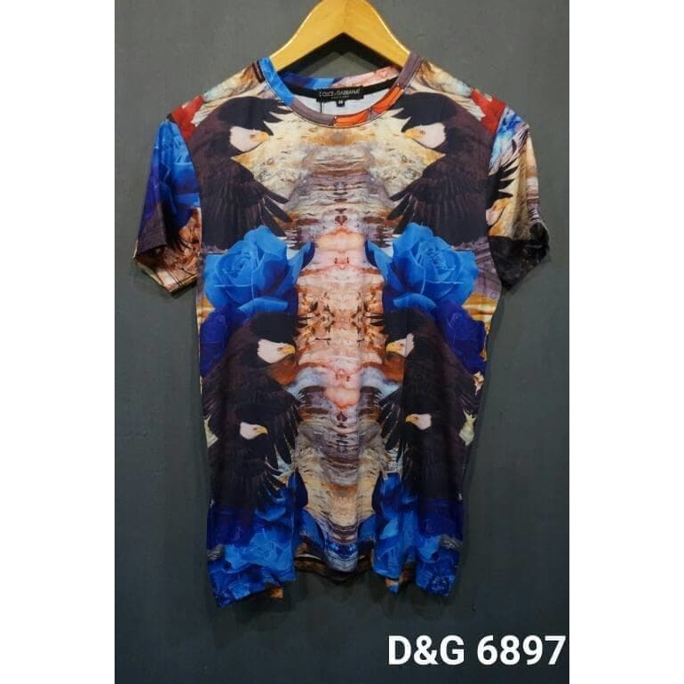 Kaos Oblong DOLCE & GABBANA "Eagle" Full Print Unisex Mirror Quality