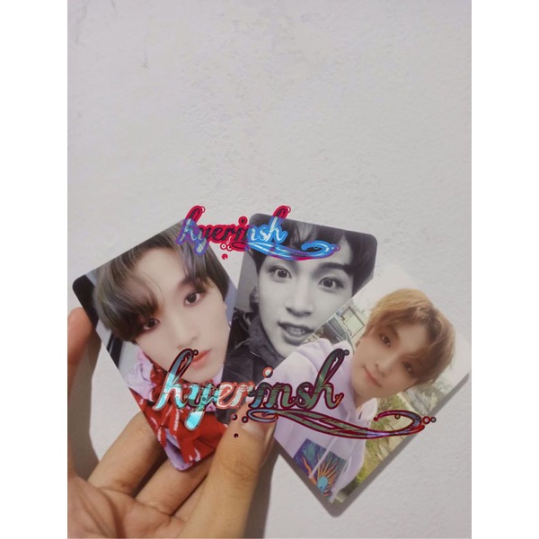 photocard haechan superhuman, mfal, rollin ver