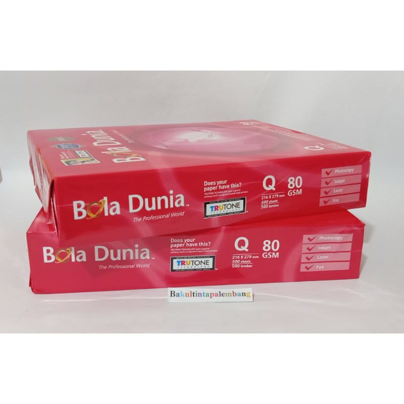 

Kertas Quarto Bola Dunia 80 Gsm