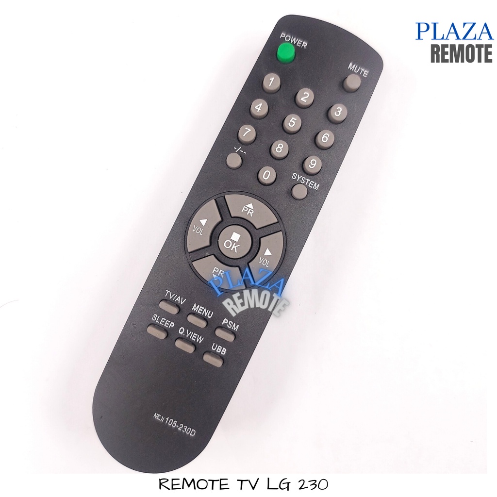 REMOT / REMOTE TV LG TABUNG / LG TABUNG TIPE 105-230D ECER DAN GROSIR